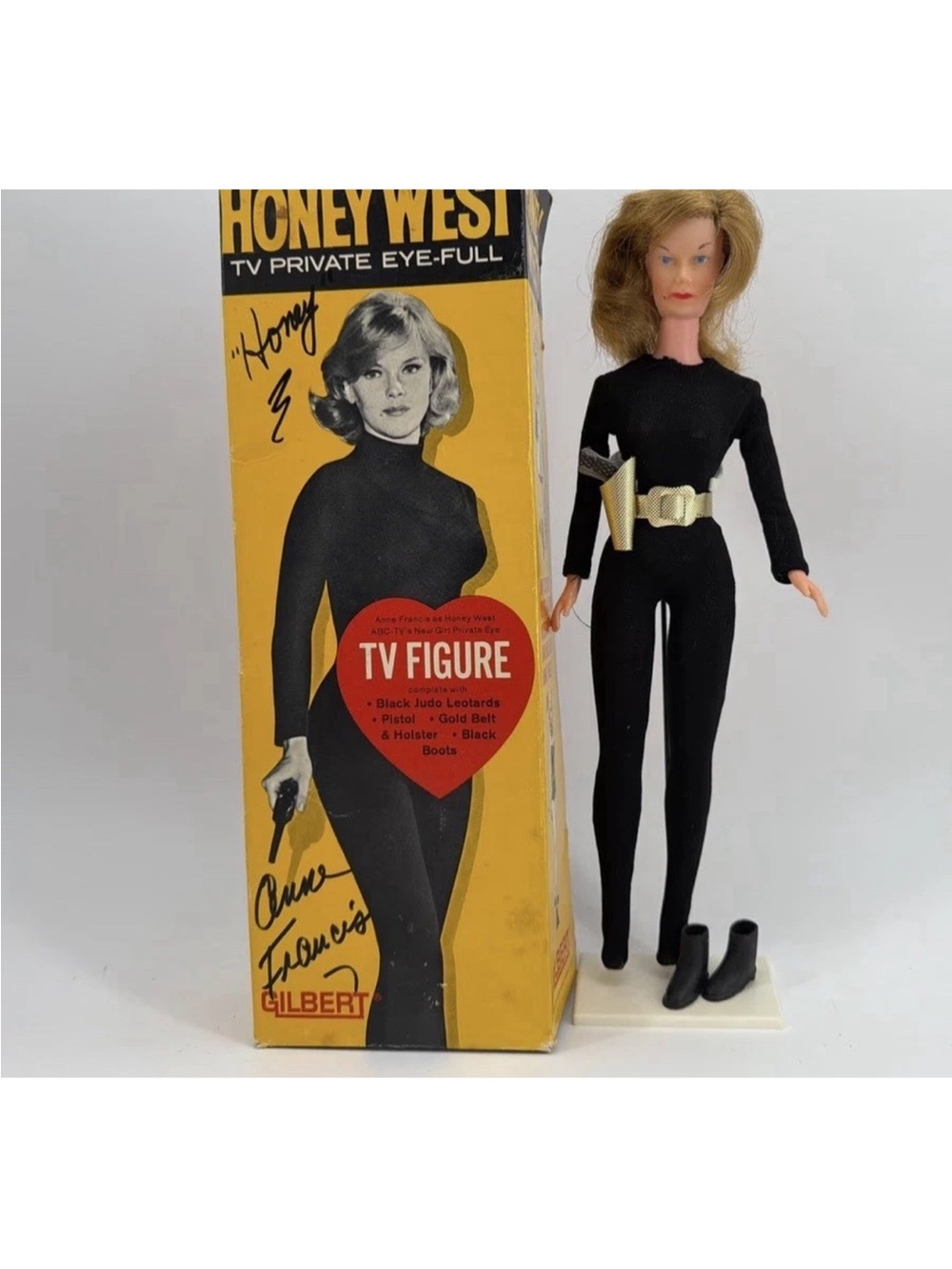 Rare! Vintage 1965 Honey West TV-Private Eye Doll, Signed Box